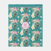 Couverture Polaire Koala Bear et Toucan Bird Pattern (Devant)