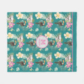 Couverture Polaire Koala Bear et Toucan Bird Pattern (Devant (Horizontal))