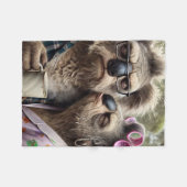 Couverture Polaire Koala Couple (Devant (Horizontal))