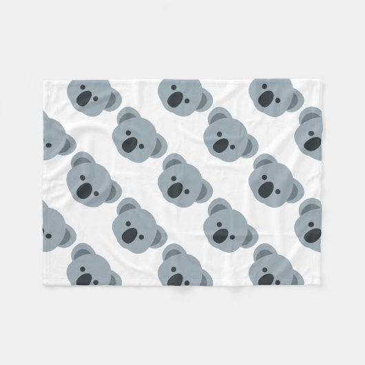 Couverture Polaire Koala emoji (Devant (Horizontal))