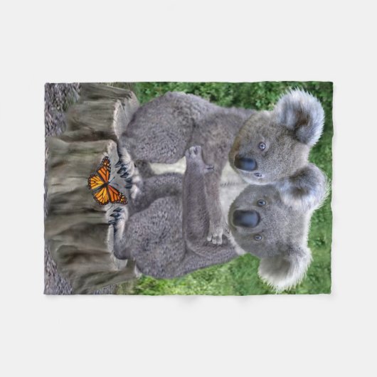 COUVERTURE POLAIRE KOALA HUGGIES DE BÉBÉ (Devant (Horizontal))