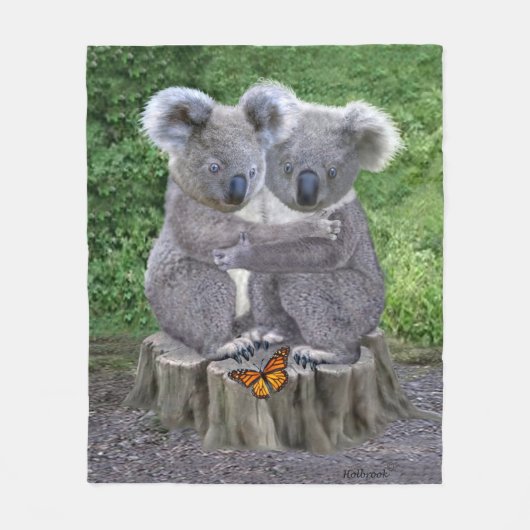 COUVERTURE POLAIRE KOALA HUGGIES DE BÉBÉ (Devant)