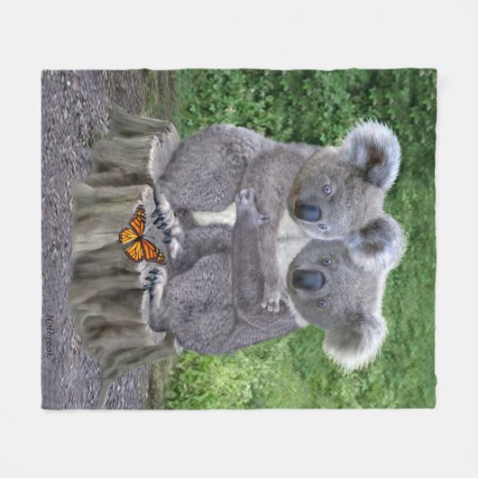 COUVERTURE POLAIRE KOALA HUGGIES DE BÉBÉ (Devant (Horizontal))