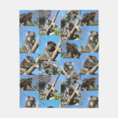 Couverture Polaire "Koala se demande : un collage de photos plein de  (Devant)
