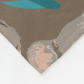 Couverture Polaire Koala sur arrière - plan brun neutre sans soudure (Coin)