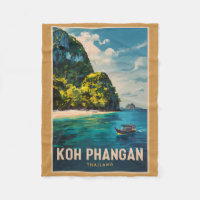 Koh Phangan Thaïlande Travel Art Vintage