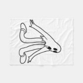 Couverture Polaire Koko Le Fantôme Clown Danser Split (Devant (Horizontal))