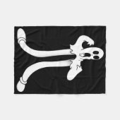 Couverture Polaire Koko Le Fantôme Clown Splaint Le Blackwork (Devant (Horizontal))