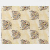 Couverture Polaire Kokopelli - Amérindien Motif sans couture 8 (Devant (Horizontal))