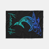 Couverture Polaire Kona Hawaii Shark Diving Fishing Surfing Surfer Ha (Devant (Horizontal))