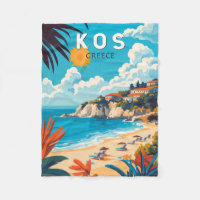 Kos Grèce Travel Art Vintage