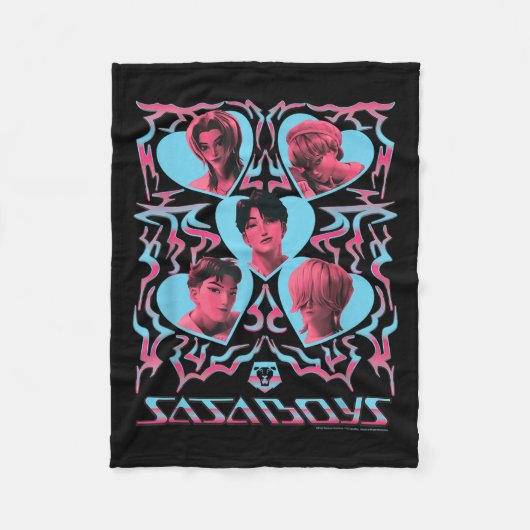 Couverture Polaire Kp Demon Hunters Halloween Saja Boys Heart Shapes  (Devant)