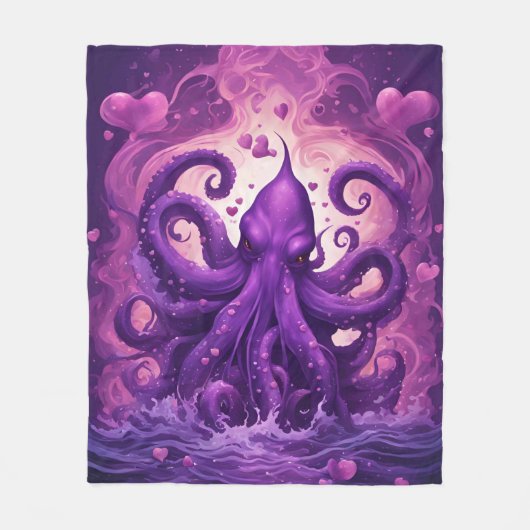 Couverture Polaire Kraken du Coeur (Devant)