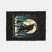 Couverture Polaire Krampus Sombre Vacances D'Hiver Marcher Dans Une D (Devant (Horizontal))