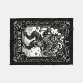 Couverture Polaire Krampus Tarot Card Design Christmas Season Evil Pa (Devant (Horizontal))