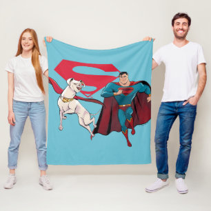 Couverture Polaire Krypto & Superman