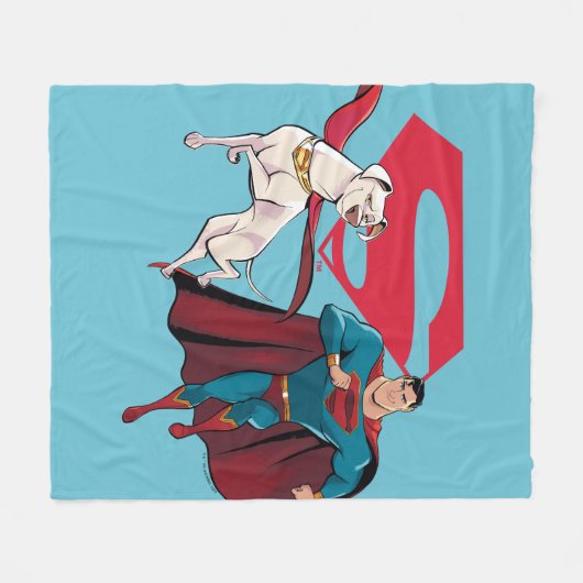Couverture Polaire Krypto & Superman (Devant (Horizontal))