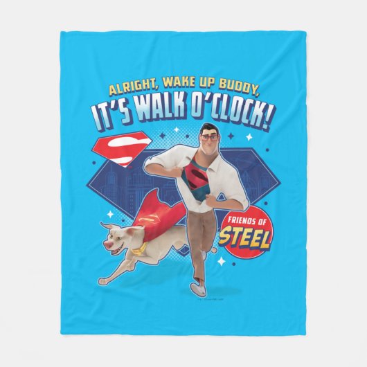 Couverture Polaire Krypto & Superman - C'est Walk O'Clock ! (Devant)