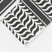 Couverture Polaire Kuffiya en Jordanie noir et blanc (Coin)