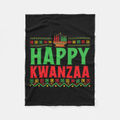 Couverture Polaire Kwanzaa - Happy Kwanzaa (Devant)