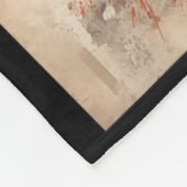 Couverture Polaire Kyokushin Karate Japanese Calligraphy Martial Arts (Coin)