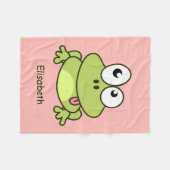 Couverture Polaire La bande dessinée mignonne drôle de grenouille (Devant (Horizontal))