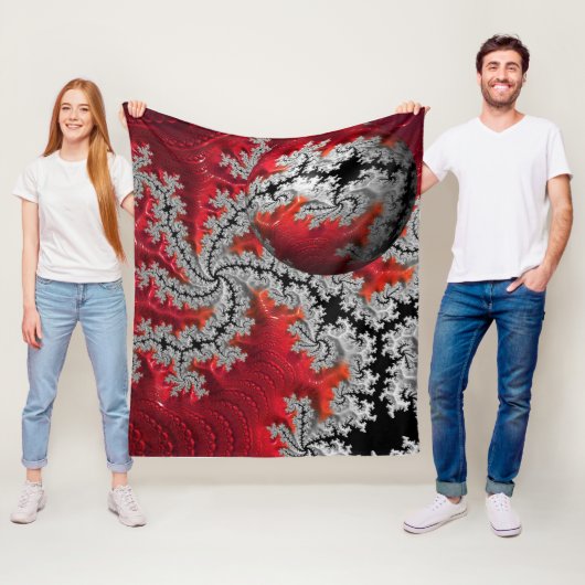Couverture Polaire La beauté de Mandelbrots Fleece Blanket (En situation)