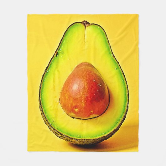 Couverture Polaire La beauté d'une conception d'Avocado saine (Devant)