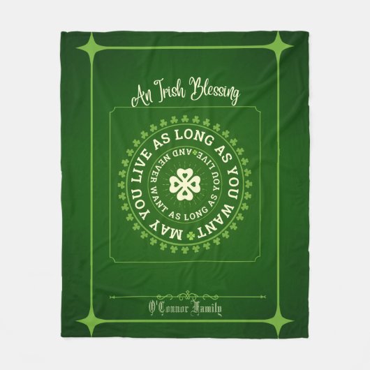 Couverture Polaire La bénédiction irlandaise, que tu viennes aussi lo (Devant)