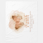 Couverture Polaire La Bible chrétienne des femmes Verse Papillon :Foi (Devant)