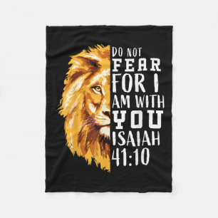 Couverture Polaire La Bible Religieuse Chrétienne Verse Dit Lion Peur