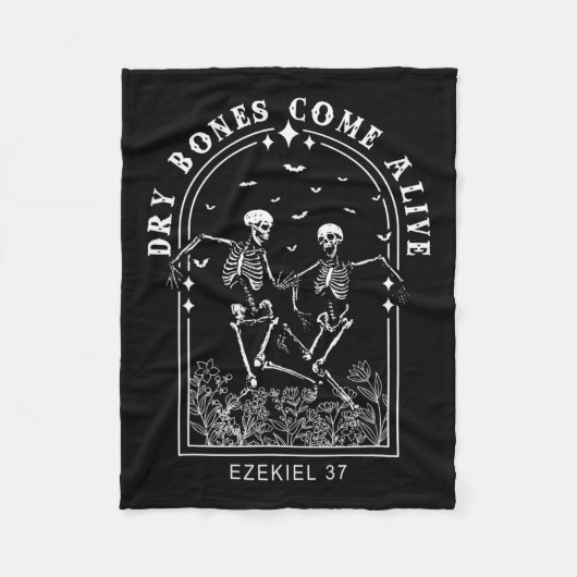 Couverture Polaire La Bible Verse Os Sèches Venir Vivant Jésus-Christ (Devant)