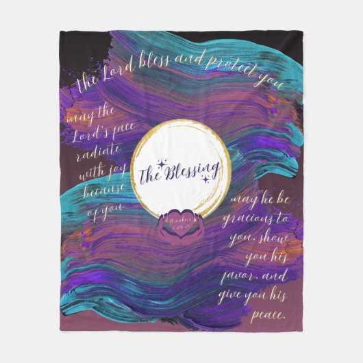 Couverture Polaire La Bienheureuse Ceinture À Jeu (Devant)