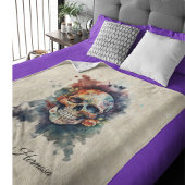 Couverture Polaire La Calavera Hermosa, sur mesure
