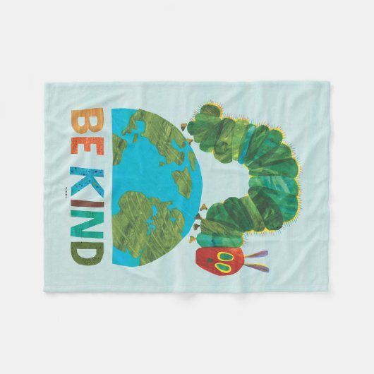 Couverture Polaire La Caterpillar Très Affamée (Devant (Horizontal))