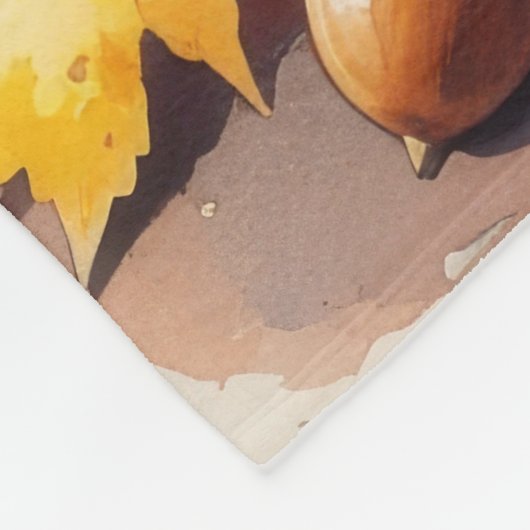 Couverture Polaire La Chaîne Japonaise À L'Automne Laisse L'Art Thank (Coin)