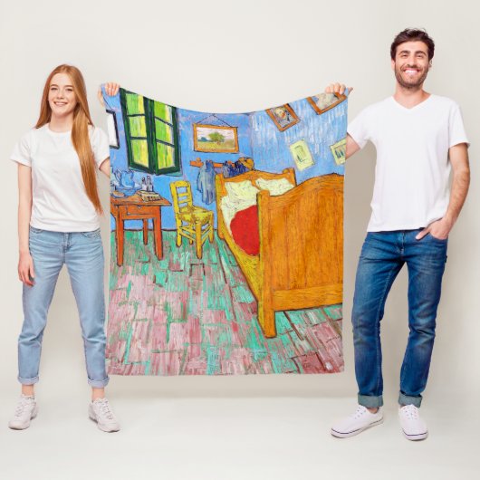 Couverture Polaire La Chambre, Van Gogh (En situation)