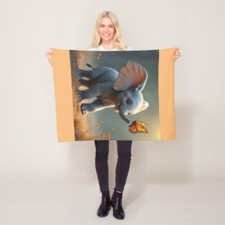 Couverture Polaire La Chasse D'Un Papillon