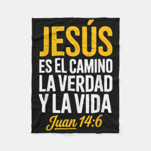 Couverture Polaire La Chemise De Jésus En Espagnol Chrétien Espagnol