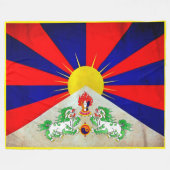 Couverture Polaire « La Chine : TIBET drapeau… « (Devant (Horizontal))