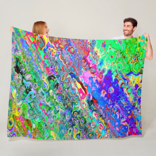 Couverture Polaire La cire acide psychédélique Trippy de NBK teigne