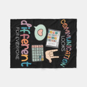 Couverture Polaire La communication est différente pour chaque person (Devant (Horizontal))