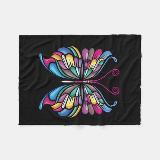 Couverture Polaire la conception papillon (Devant (Horizontal))