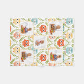 Couverture Polaire La coutume de hiboux d'animaux de région boisée (Devant (Horizontal))