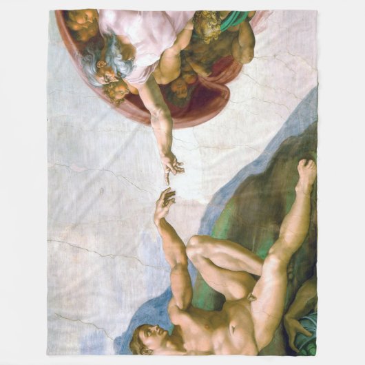 Couverture Polaire La création d'Adam, Michel-Ange (Devant)