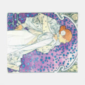 Couverture Polaire La Dame des Camelias, Alphonse Mucha (Devant (Horizontal))