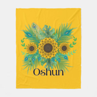 Couverture Polaire La déesse d'Oshun Tournesols