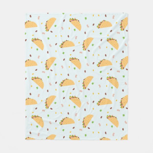 Couverture Polaire La faim du Motif de Tacos (Devant)