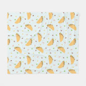 Couverture Polaire La faim du Motif de Tacos (Devant (Horizontal))