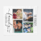 Couverture Polaire La famille, c'est tout ce que l'on dit 4 photos Co (Devant (Horizontal))